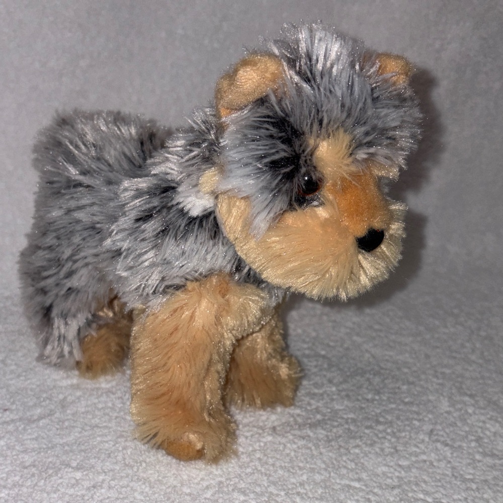 Douglas Yorkie Yorkshire terrier dog Adorable Gray and Tan plush